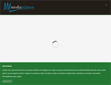 Tablet Screenshot of mymediarelation.it